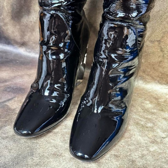 DIOR Christian Dior by Raf Simons Patent Leather Lucite Boots AW15 - Picture 3 of 9